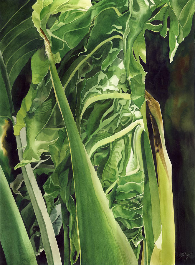New Leaf in spring Painting by Alfred Ng