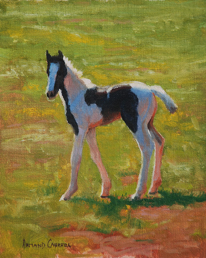 Horse Painting - New Legs by Armand Cabrera