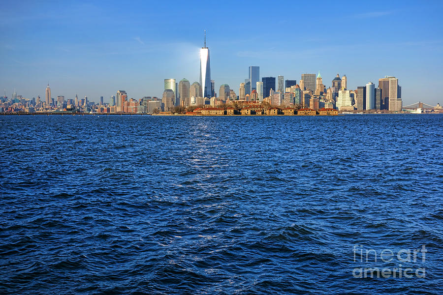 New York City Photograph - New Light on the Water by Olivier Le Queinec