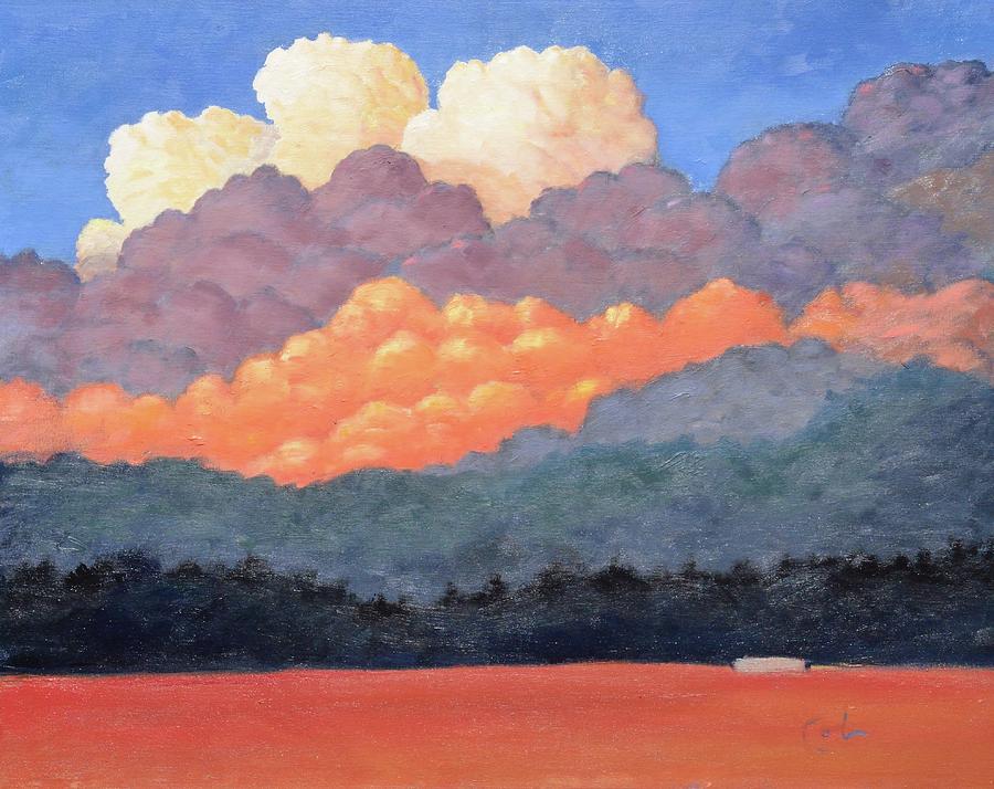 Clouds Painting - New Mexico Cloudscape  by Gary Coleman