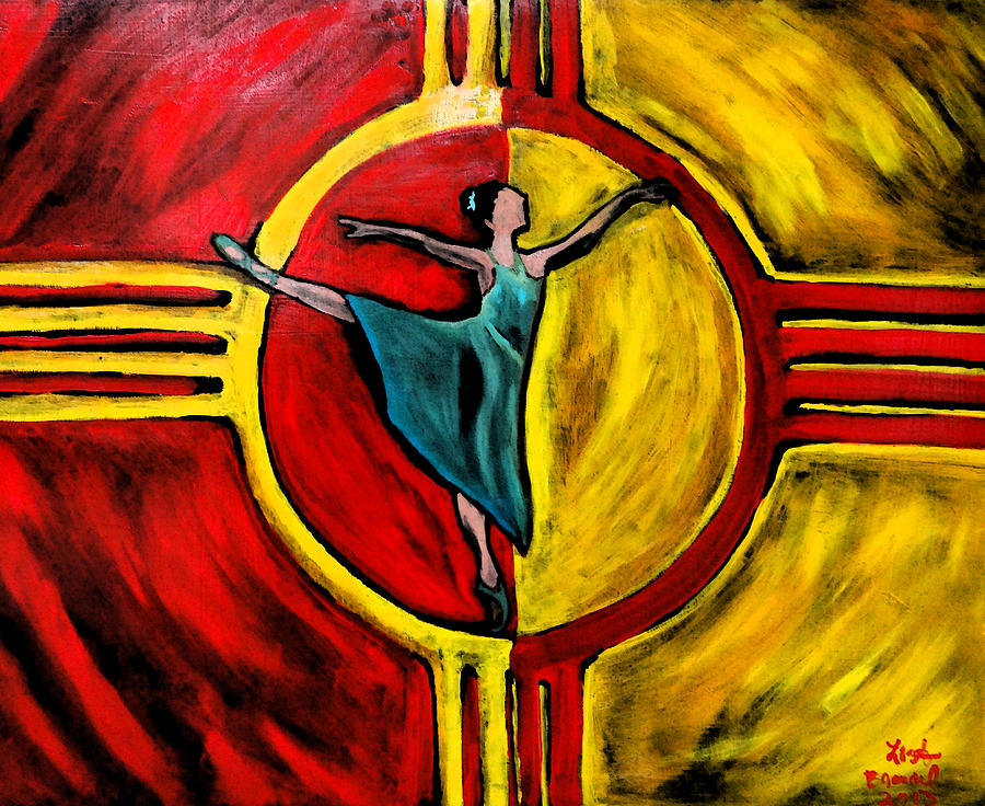 Albuquerque Painting - New Mexico Dance by Lisa Brandel