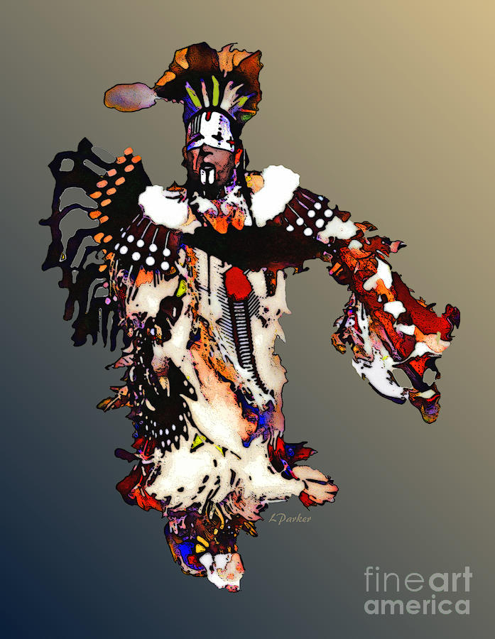 Feather Photograph - New Mexico Dancing Native American by Linda Parker