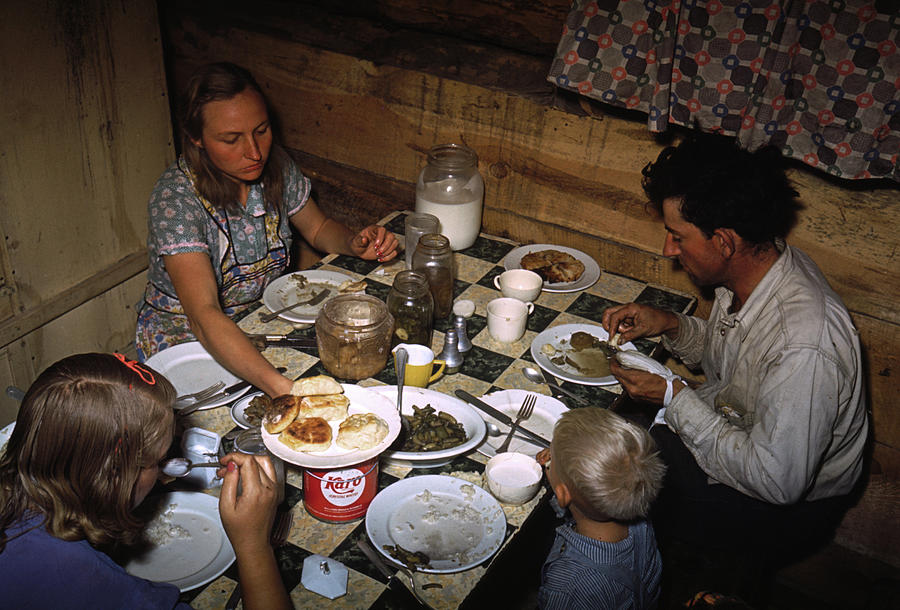 New Mexico Dinner, 1940 Photograph by Granger