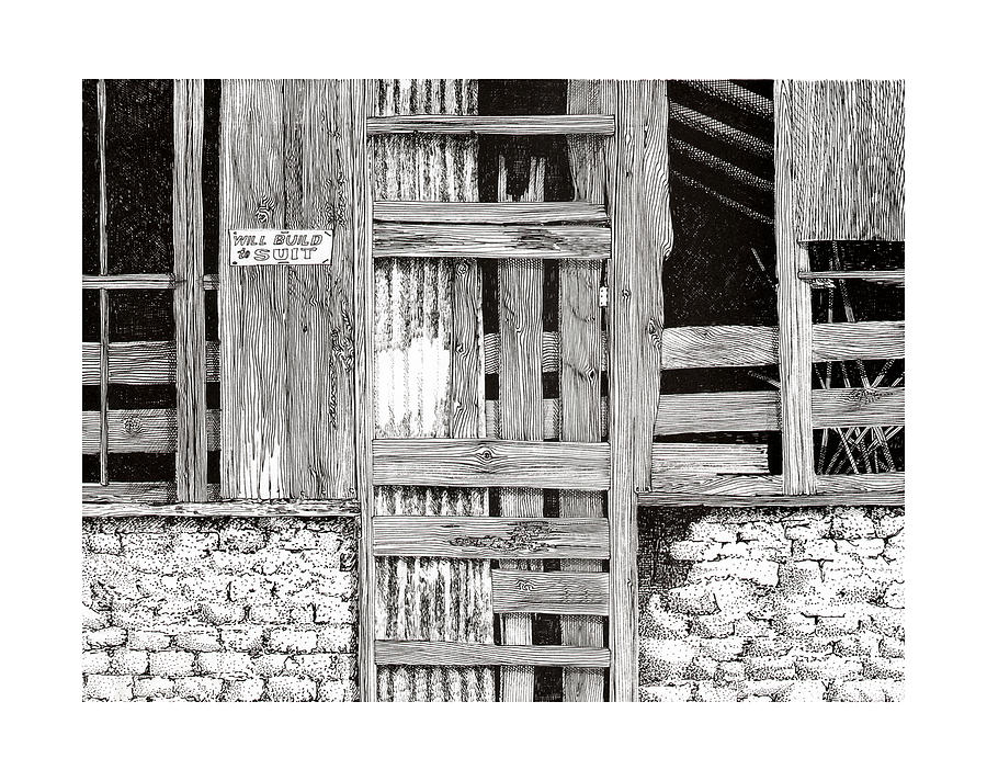 Will build to suit New Mexico Doors Drawing by Jack Pumphrey