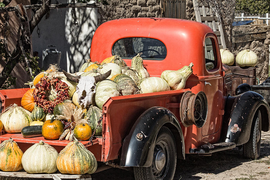 New Mexico Fall Harvest Truck Photograph