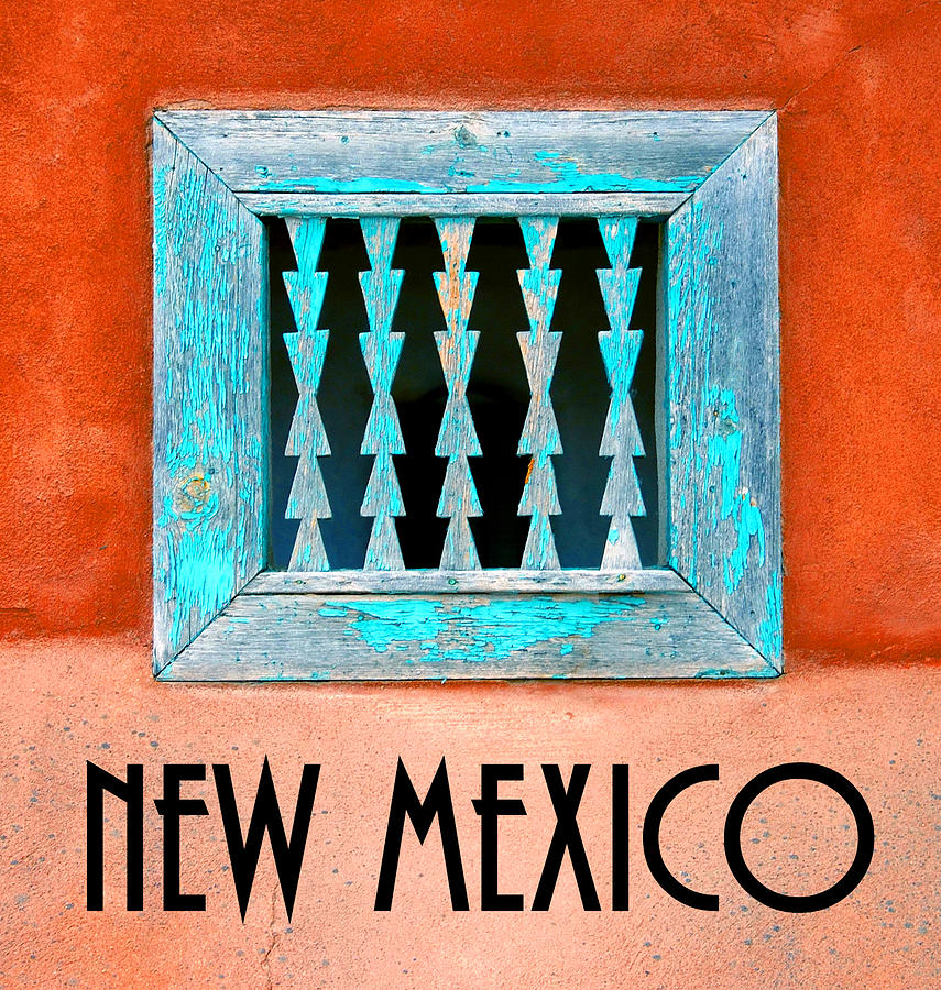 New Mexico Photograph - New Mexico pueblo window work A by David Lee Thompson