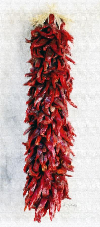 New Mexico Red Chile Art Painting by Barbara Chichester