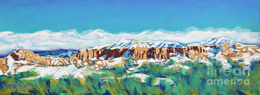 New Mexico Skyline Pastel by Tracy L Teeter 