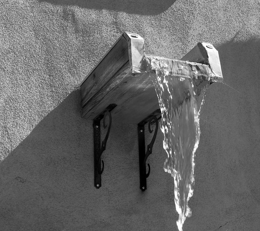 New Mexico Water bw Photograph by Elizabeth Sullivan