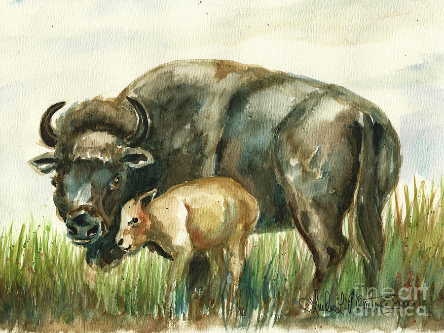 New Momma Painting by Linda L Martin