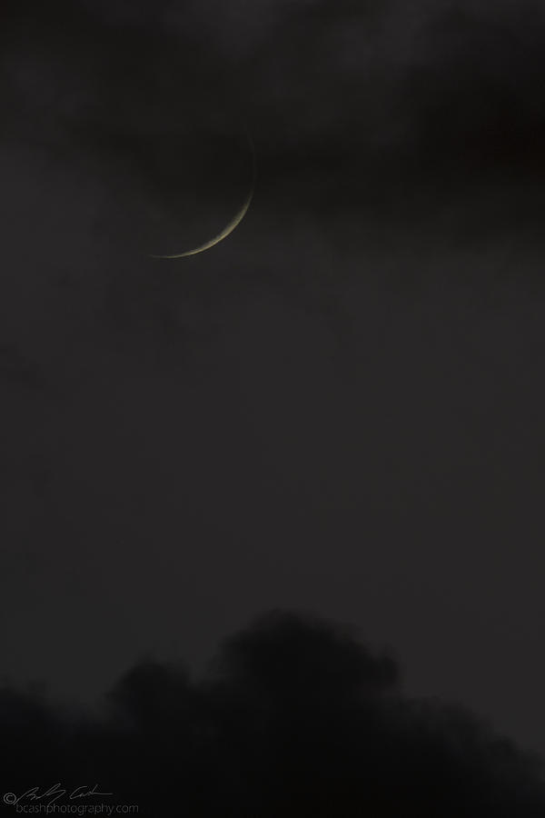 New Moon Photograph by B Cash