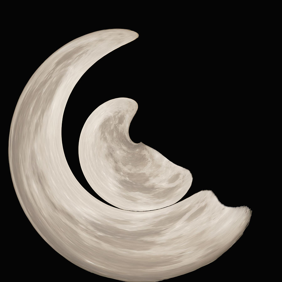 New Moon Digital Art by Ernest Echols