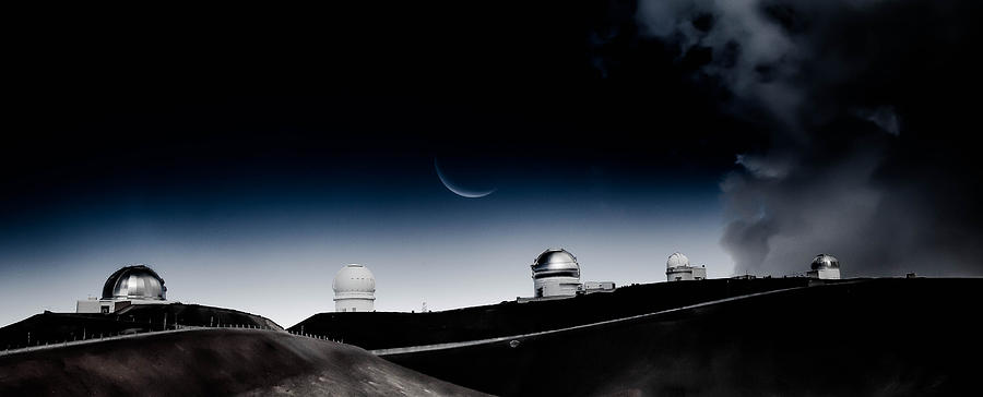 New Moon over Mauna Kea Photograph by Craig Watanabe