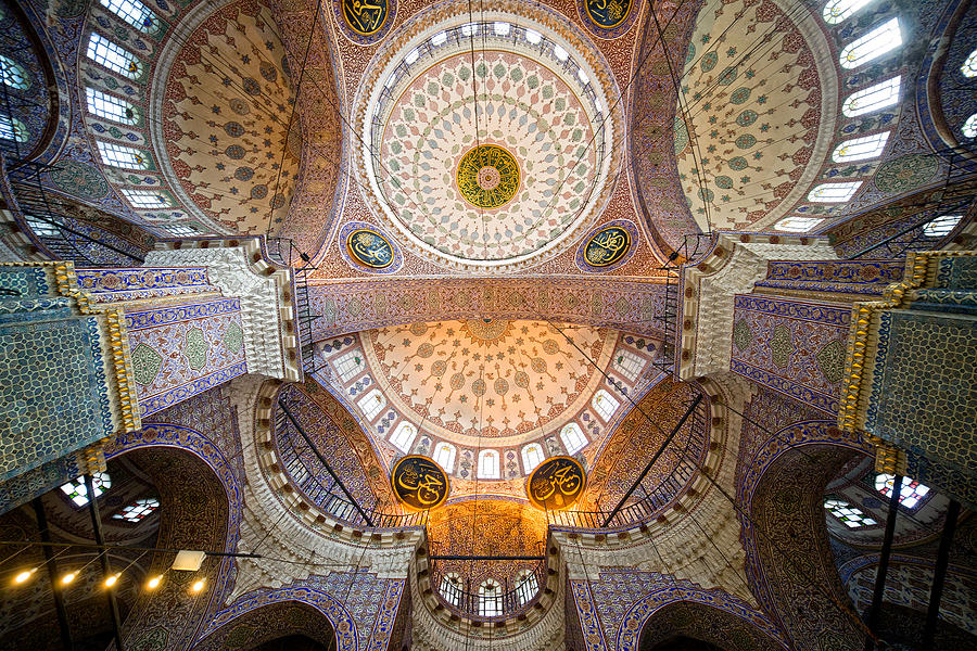 New Mosque Ceiling Photograph by Artur Bogacki