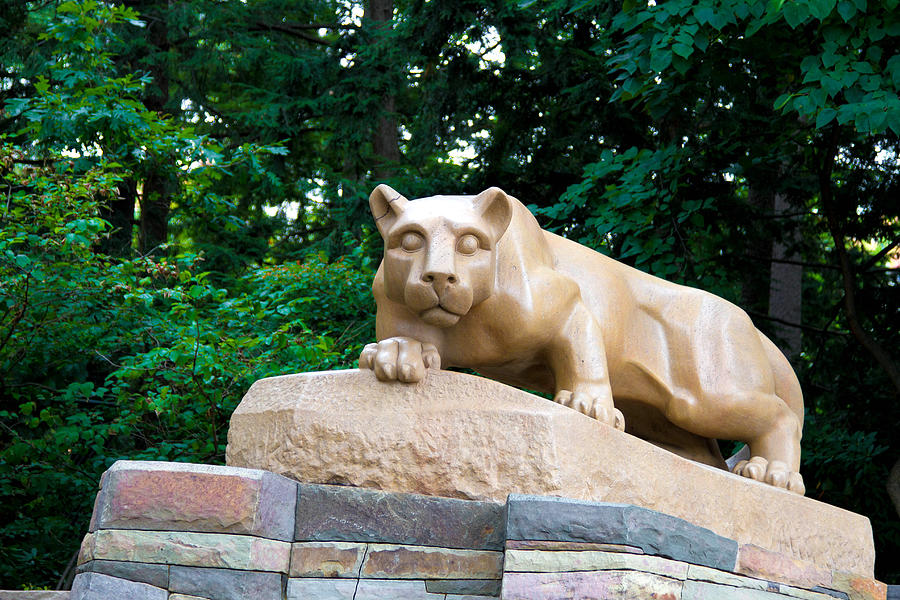 Penn State Photograph - New Nittany Lion Shrine Close Up by William Ames