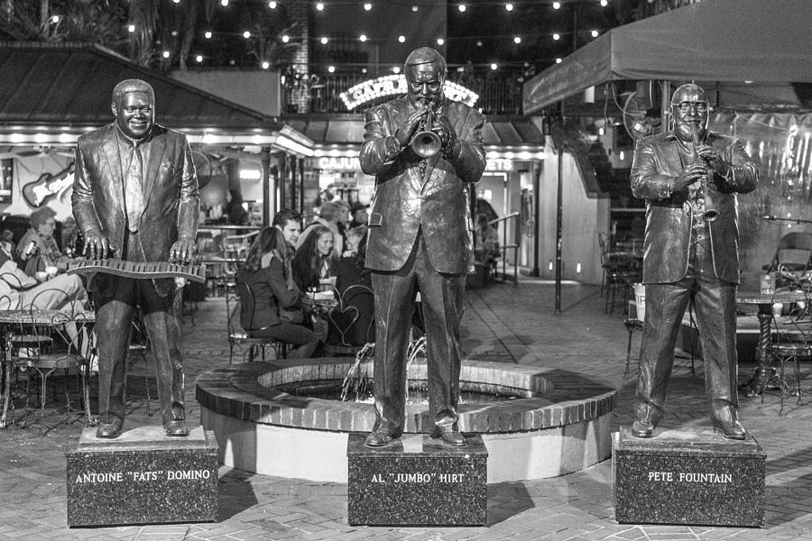 New Orleans Blues statues Photograph by John McGraw