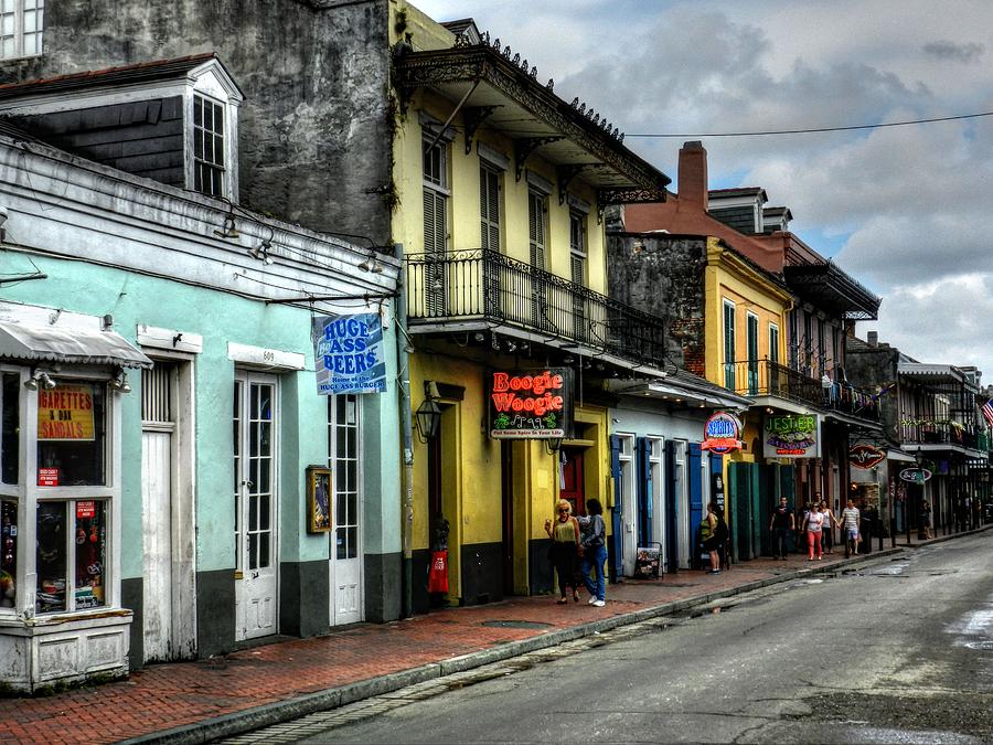 New Orleans - Bourbon Street 006 Photograph by Lance Vaughn