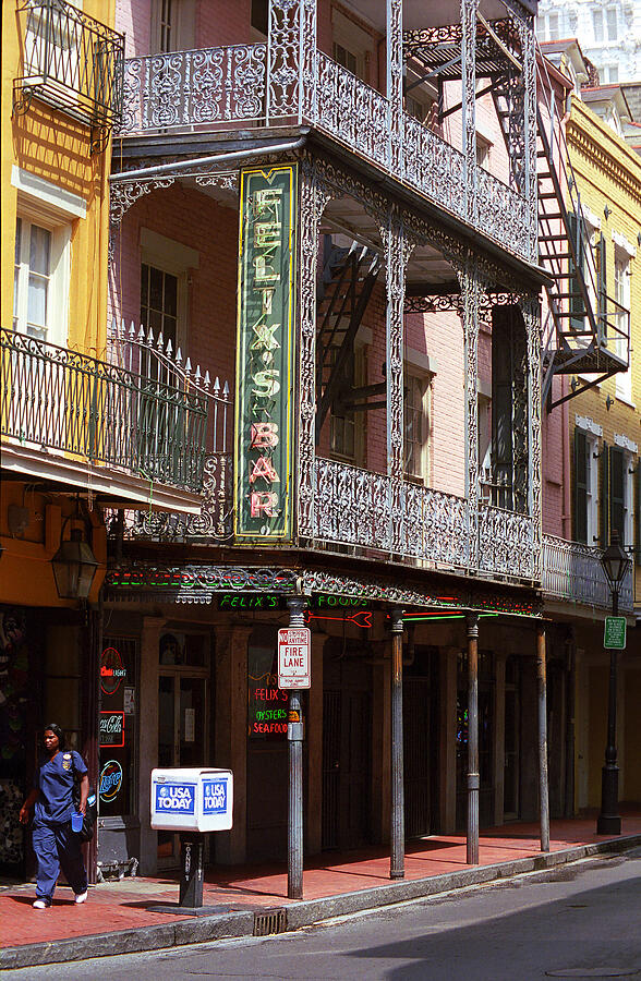 New Orleans - Bourbon Street 10 Photograph by Frank Romeo