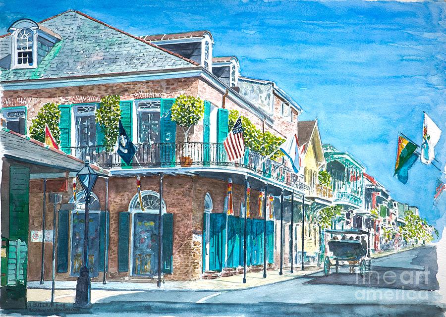 New Orleans Painting - New Orleans Bourbon Street by Anthony Butera