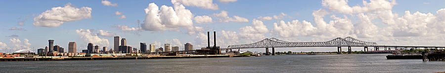 New Orleans City Skyline Panorama Photograph by Amritendu Maji