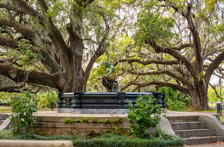 New Orleans Fountain Photograph