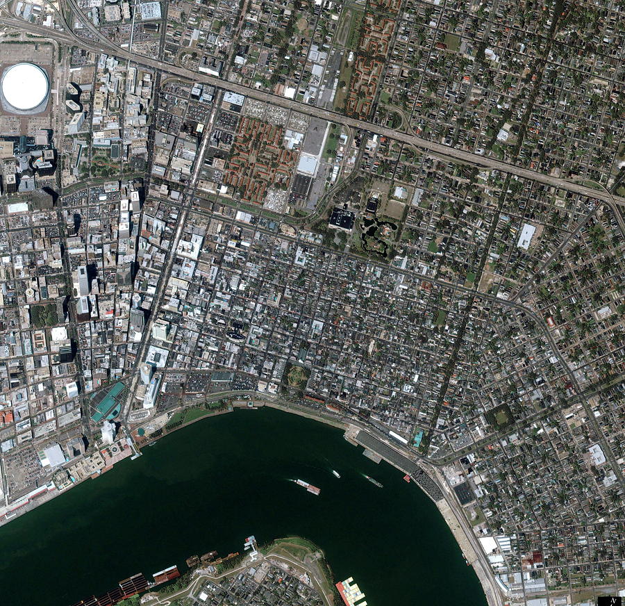 New Orleans French Quarter Photograph by Geoeye/science Photo Library