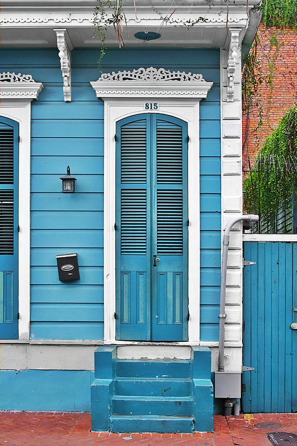 Architecture Photograph - New Orleans Front Door by Alexandra Till