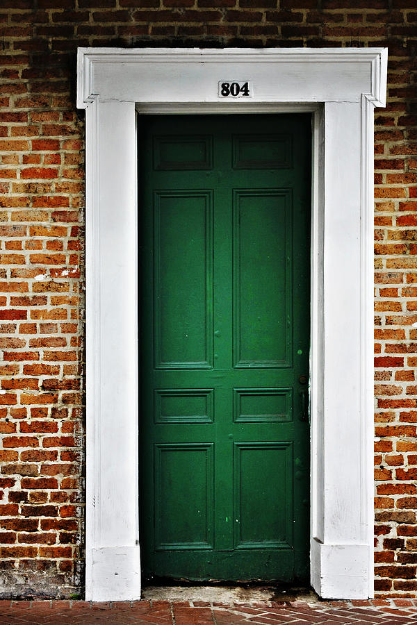 New Orleans Green Door Photograph by Alexandra Till