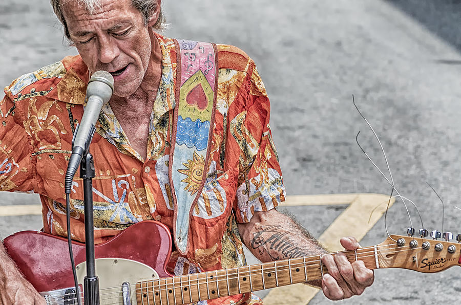 New Orleans Guitar Man Photograph by Jim Shackett