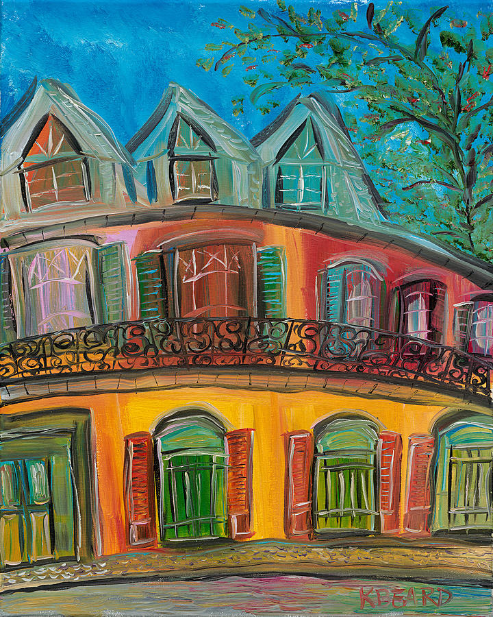 New Orleans Hotel Painting by Kerin Beard