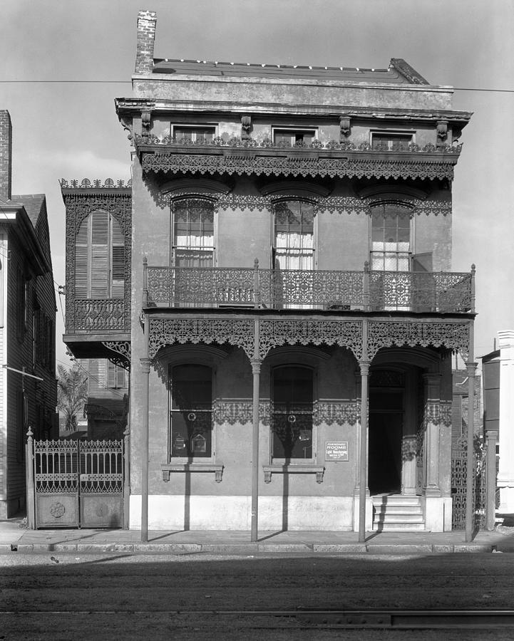 Architecture Photograph - New Orleans House, 1936 by Granger