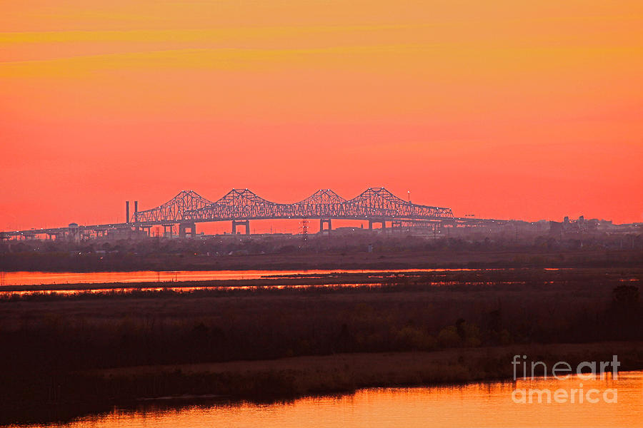 New Orleans Mississippi Bridge Photograph by Luana K Perez