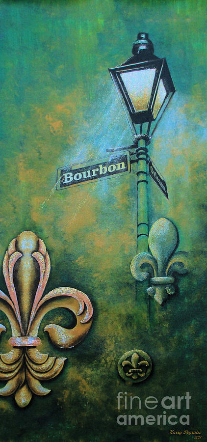 New Orleans Saints Painting - New Orleans Nights by Karry Degruise