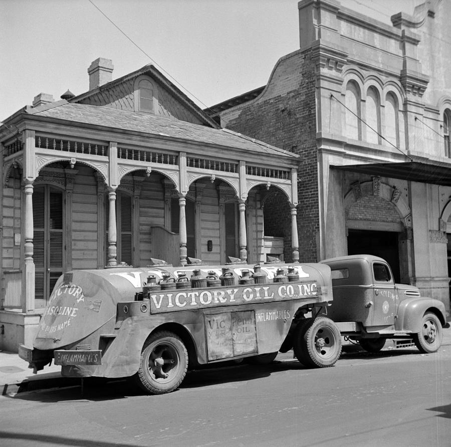 New Orleans Oil Truck Photograph by Granger