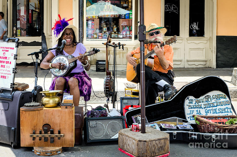 Musician Photograph - New Orleans Royal Street Musicians by Kathleen K Parker