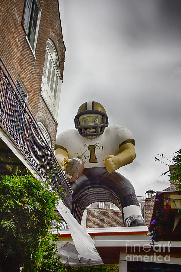 New Orleans Saints-NFL Inflatable Player Photograph by Douglas Barnard