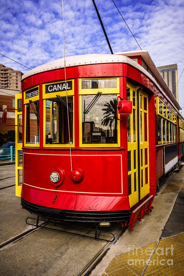 New Orleans Photograph - New Orleans Streetcar  by Paul Velgos