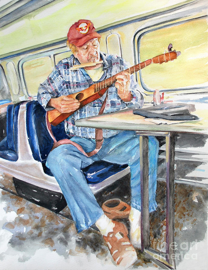 New Orleans Train To Hattiesburg Painting by Cynthia Parsons