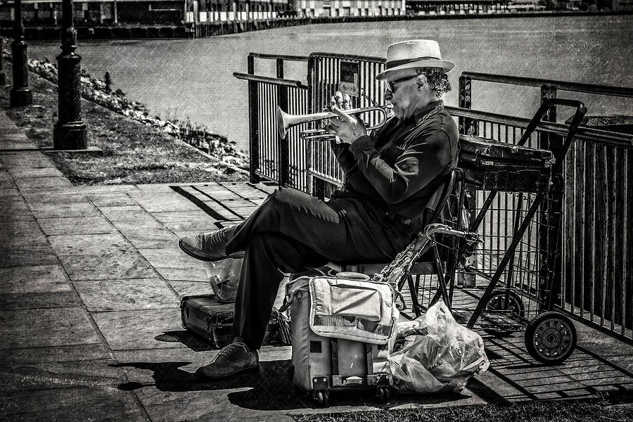 New Orleans Photograph - New Orleans Waterfront Jazz by Melinda Ledsome