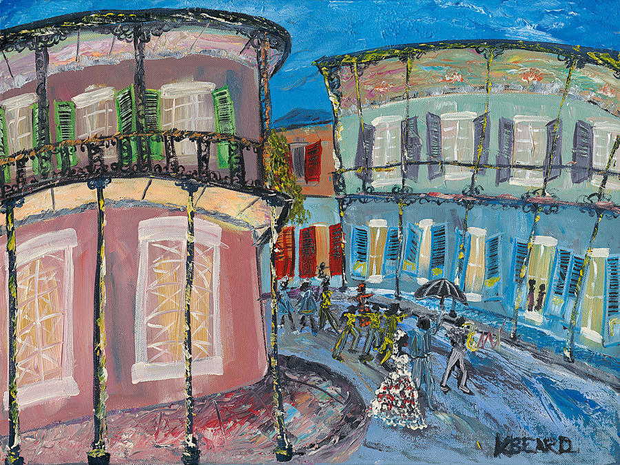 New Orleans Wedding Painting by Kerin Beard
