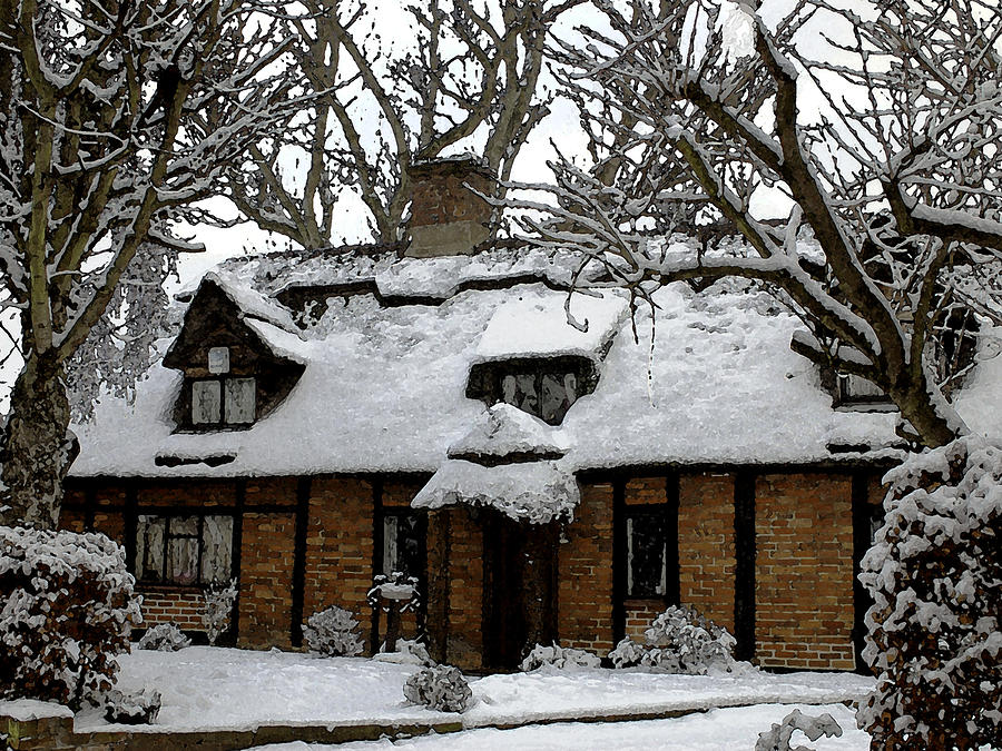 New Photographic Art Print For Sale Snow Covered English Country ...