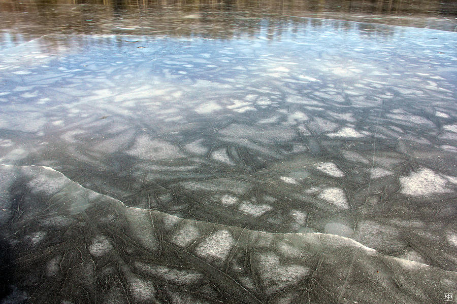 New Pond Ice  Photograph by John Meader