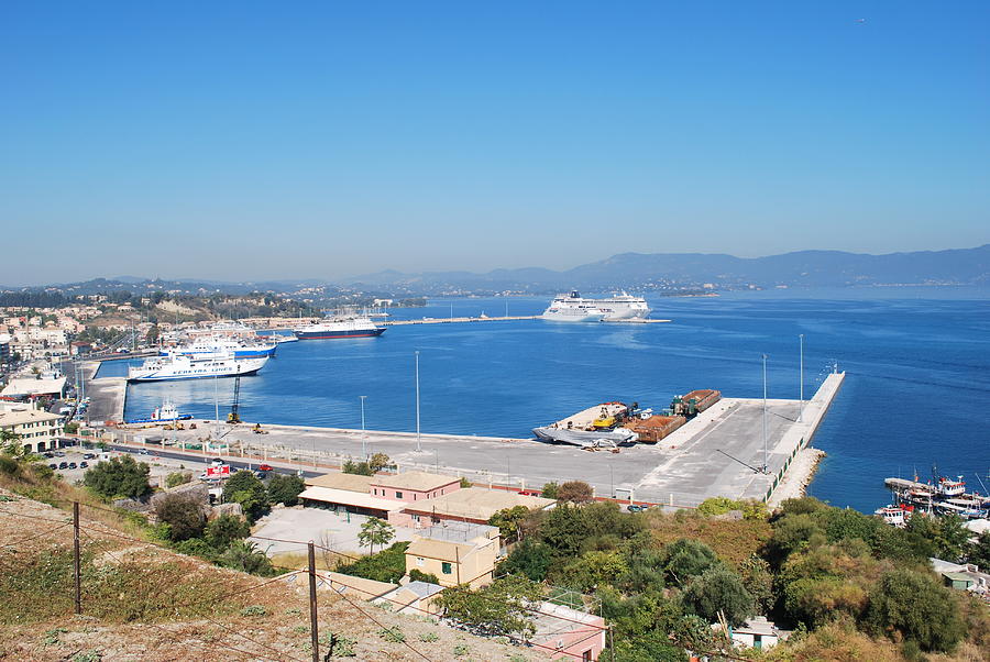 New Port Corfu Photograph by George Katechis