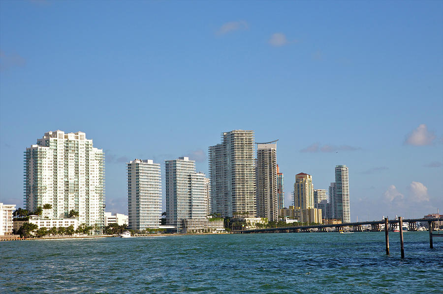 New Residential High Rises Above Blue Photograph by Barry Winiker