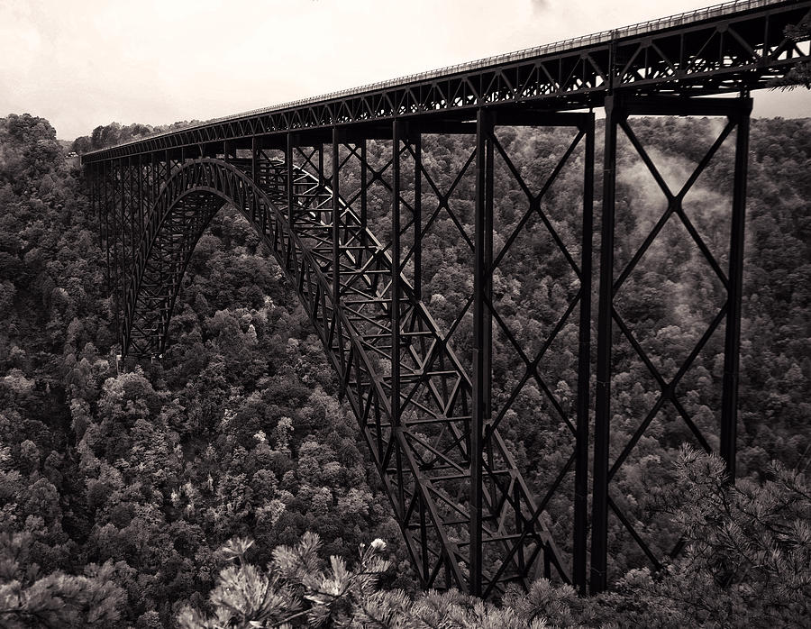 Bridge Photograph - New River Gorge Bridge  by Flees Photos