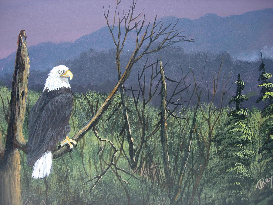 Eagle Painting - New Territory by Joe Reynolds