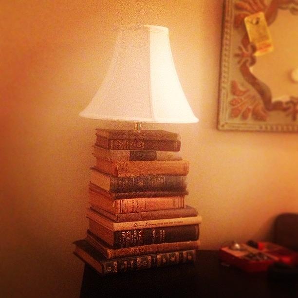 Scoutmob Photograph - New, Up-cycled Book Lamp From #scoutmob by Isabel Alcantara
