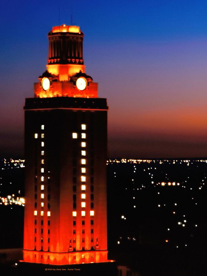 New Version of the UT Tower Photograph by Gary Dow