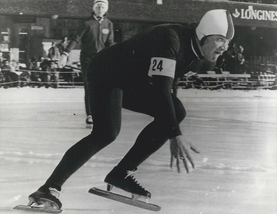 New World Record In Speed Ice Skating Photograph by Retro Images