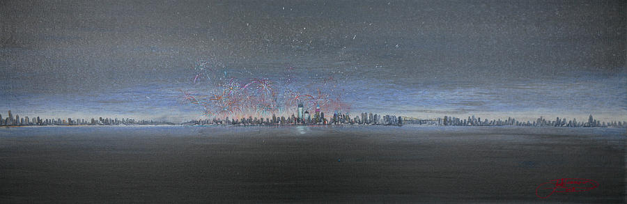 New Year New York 2013 Painting by Jack Diamond